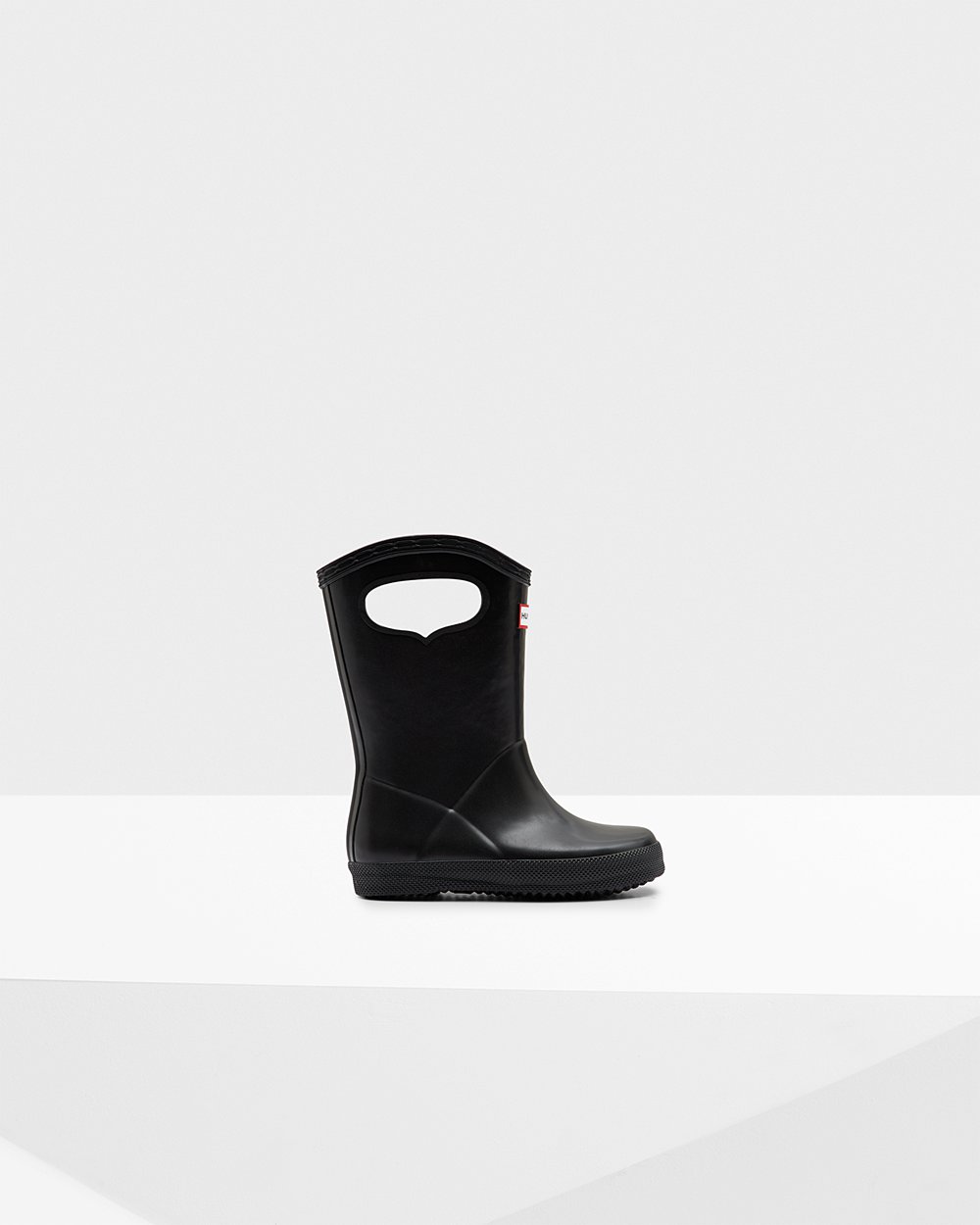 Botas de Lluvia Hunter Niños - Original First Classic Grab Handle - Negros - KXBRSEV-74